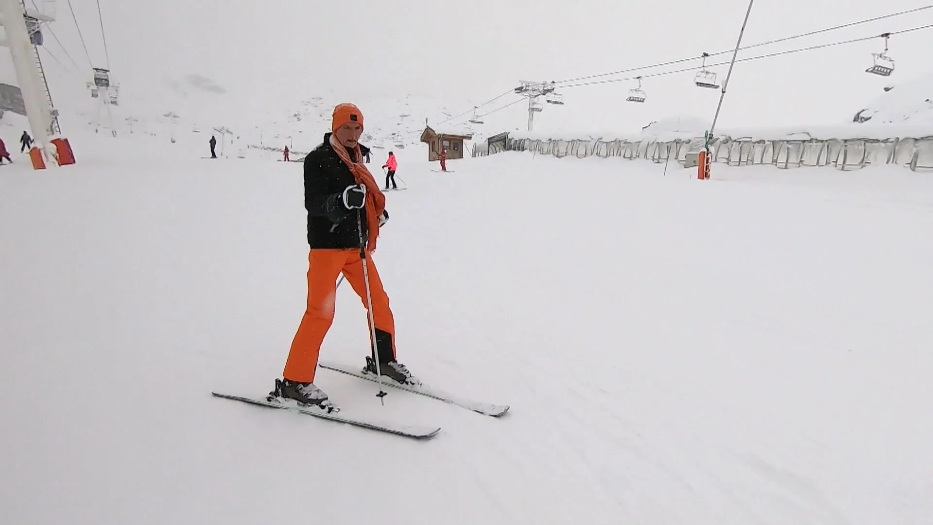 Martien is het skiën nog niet verleerd!