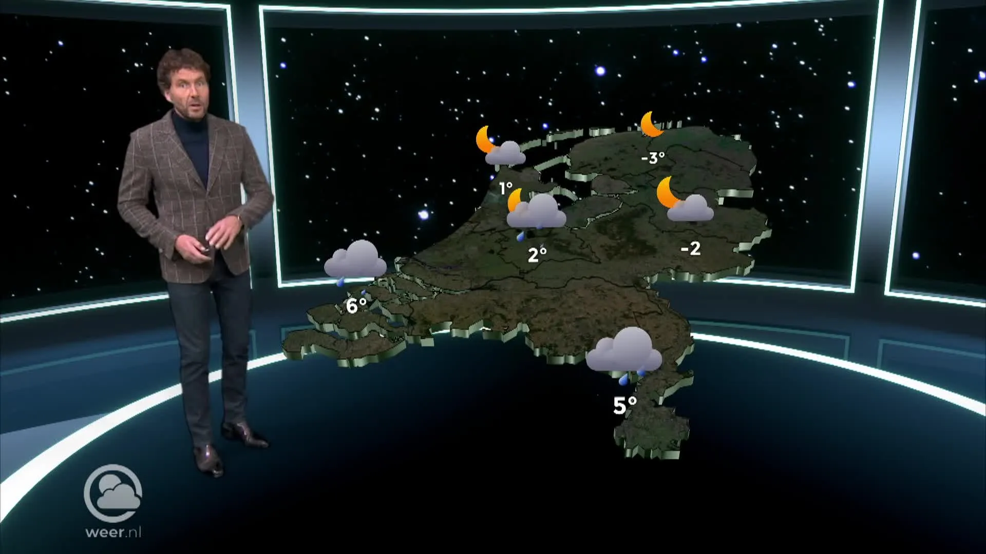 Weerbericht vrijdagavond 18 november 2022