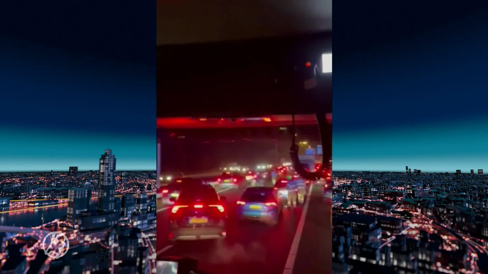 Brandweer komt moeilijk bij ongeluk A1