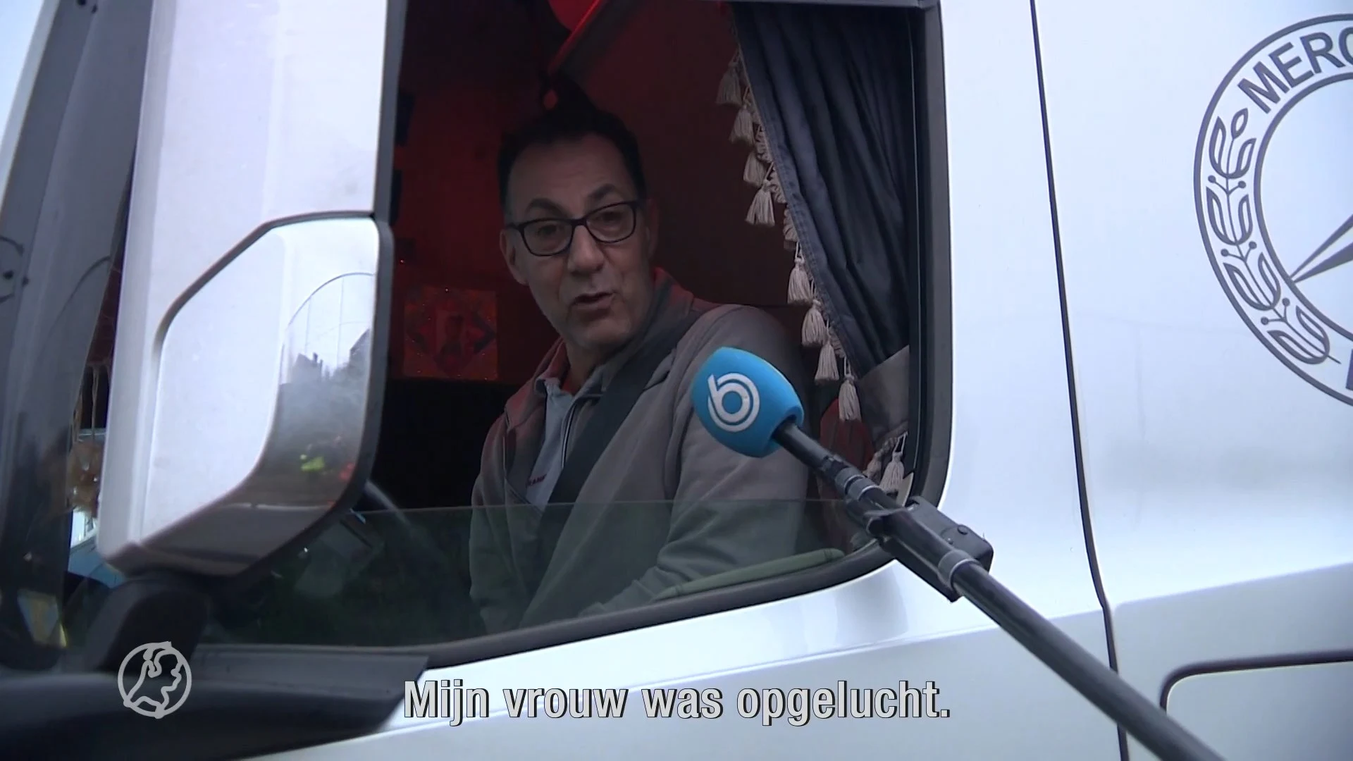 Opluchting bij aangekomen truckers in IJmuiden