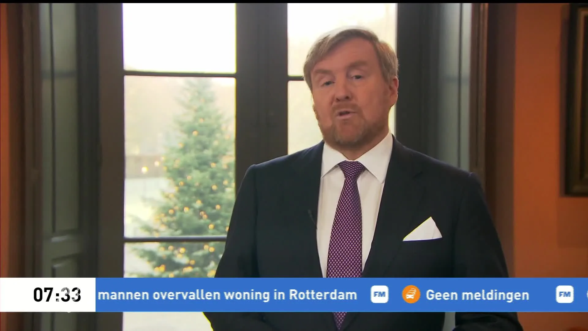 Koning Willem-Alexander houdt vanmiddag jaarlijkse kersttoespraak