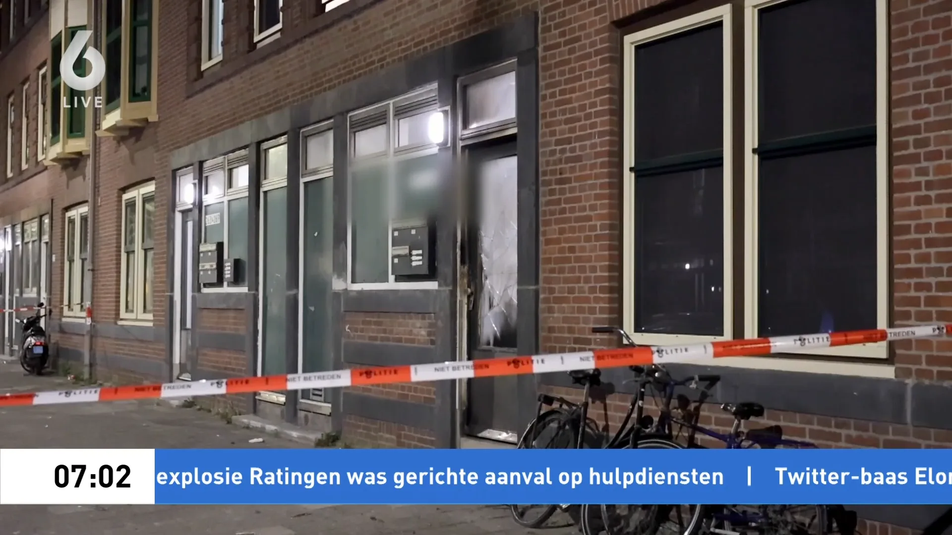 Meerdere explosies bij woningen in Rotterdam