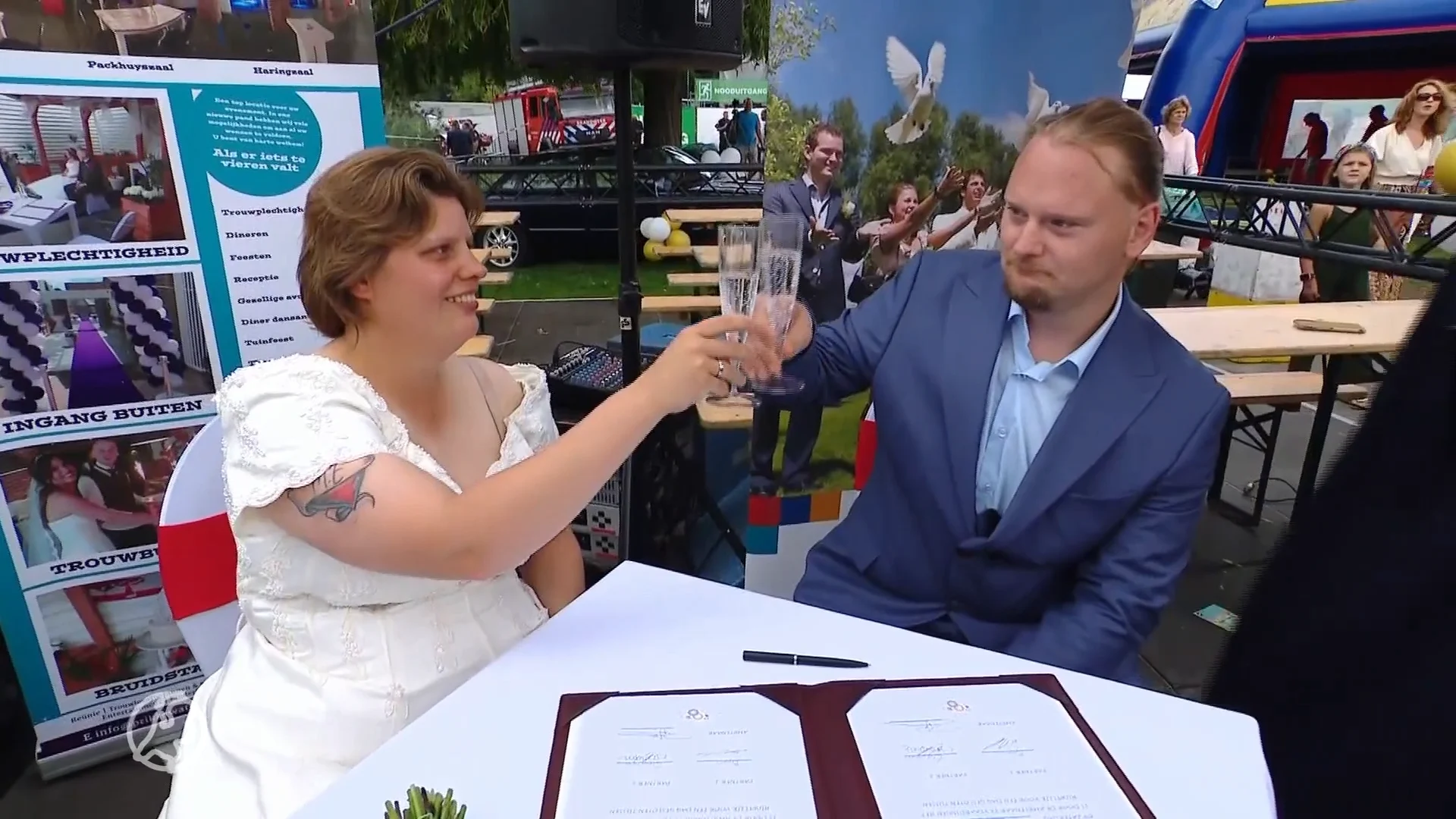 Cheyenne en Bjorn stappen voor één dag in huwelijksbootje: 'Was al direct verliefd'