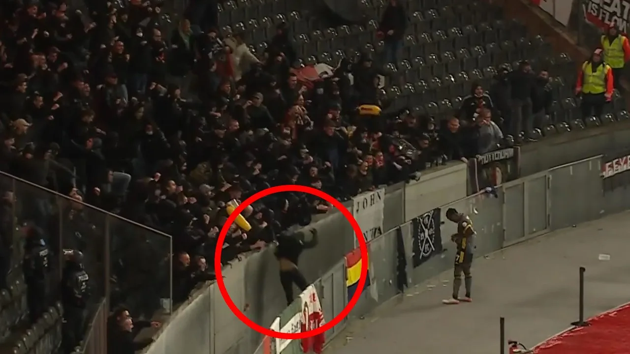 Feyenoord-fan valt in gracht na doelpunt Sinisterra