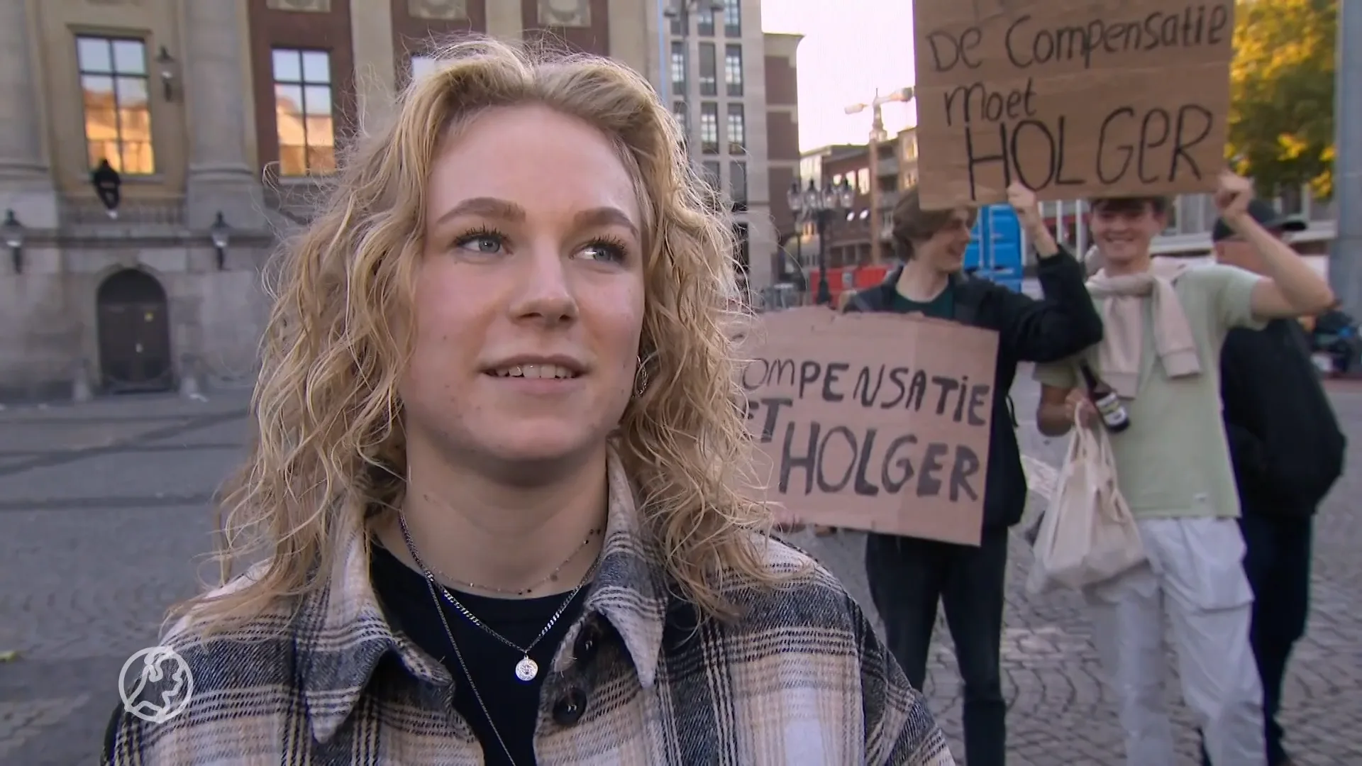 Tientallen studenten protesteren in Groningen voor energietoeslag