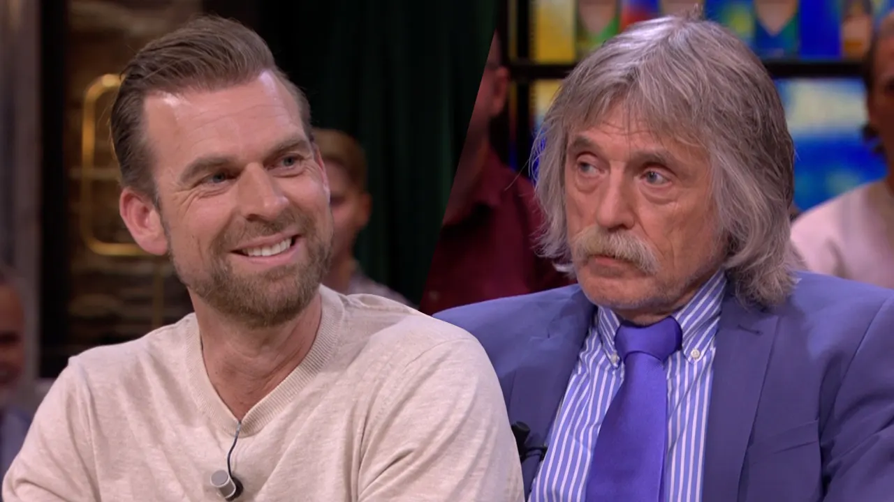Johan wijst Rutger Castricum op huisregels: 'Instemmend knikken als ik aan het woord ben!'