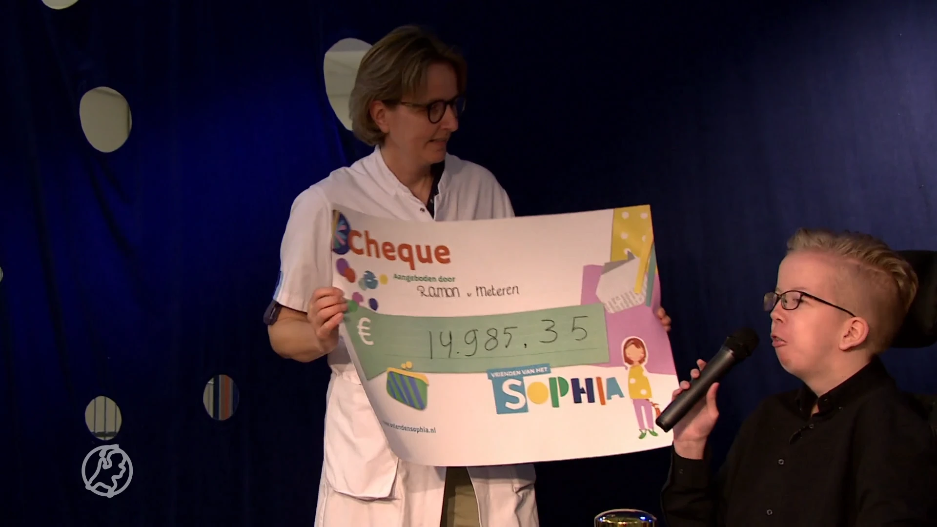 Megabedrag ingezameld door zieke Ramon voor Sophia Kinderziekenhuis