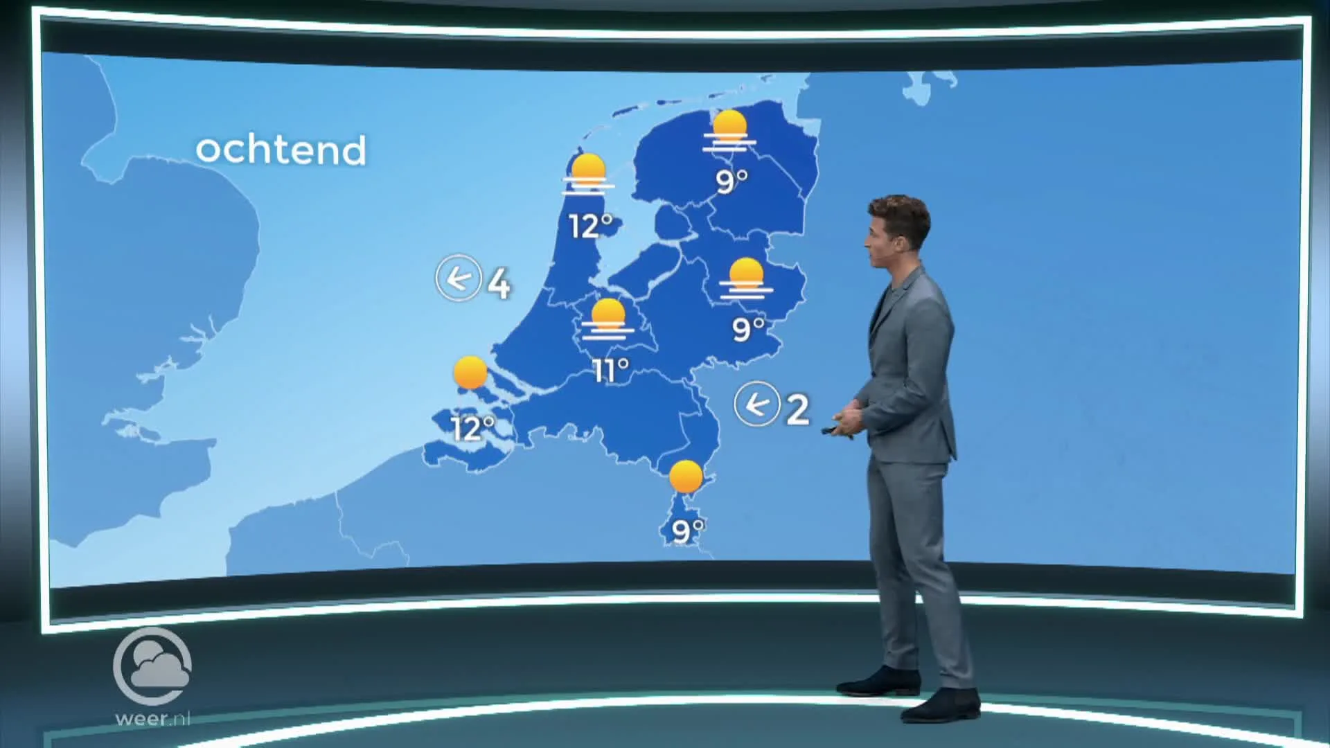 Weerbericht zaterdag 9 oktober 2021