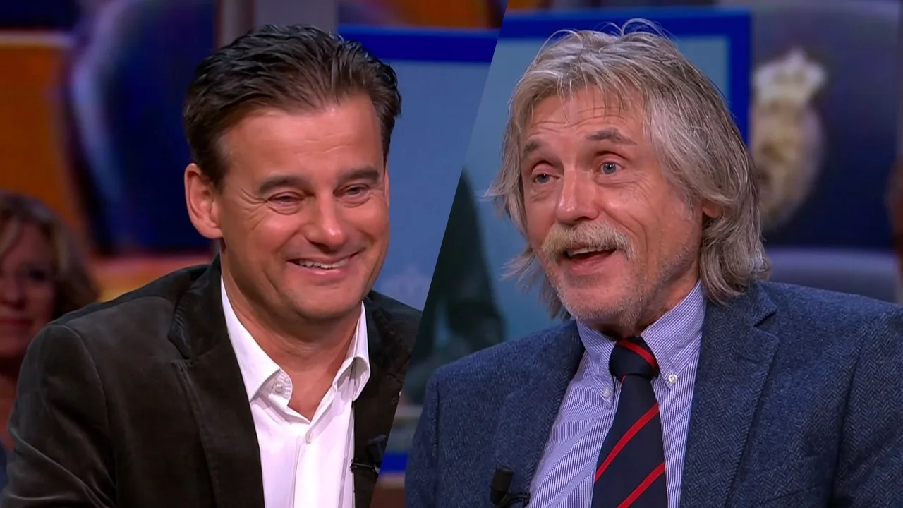 Wilfred onderbreekt Johan met flauw grapje