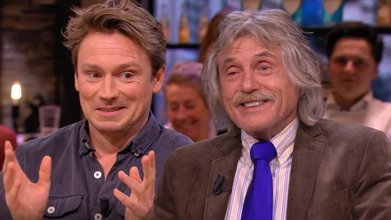 Sander weet niet wat hij moet zeggen na grapje Johan