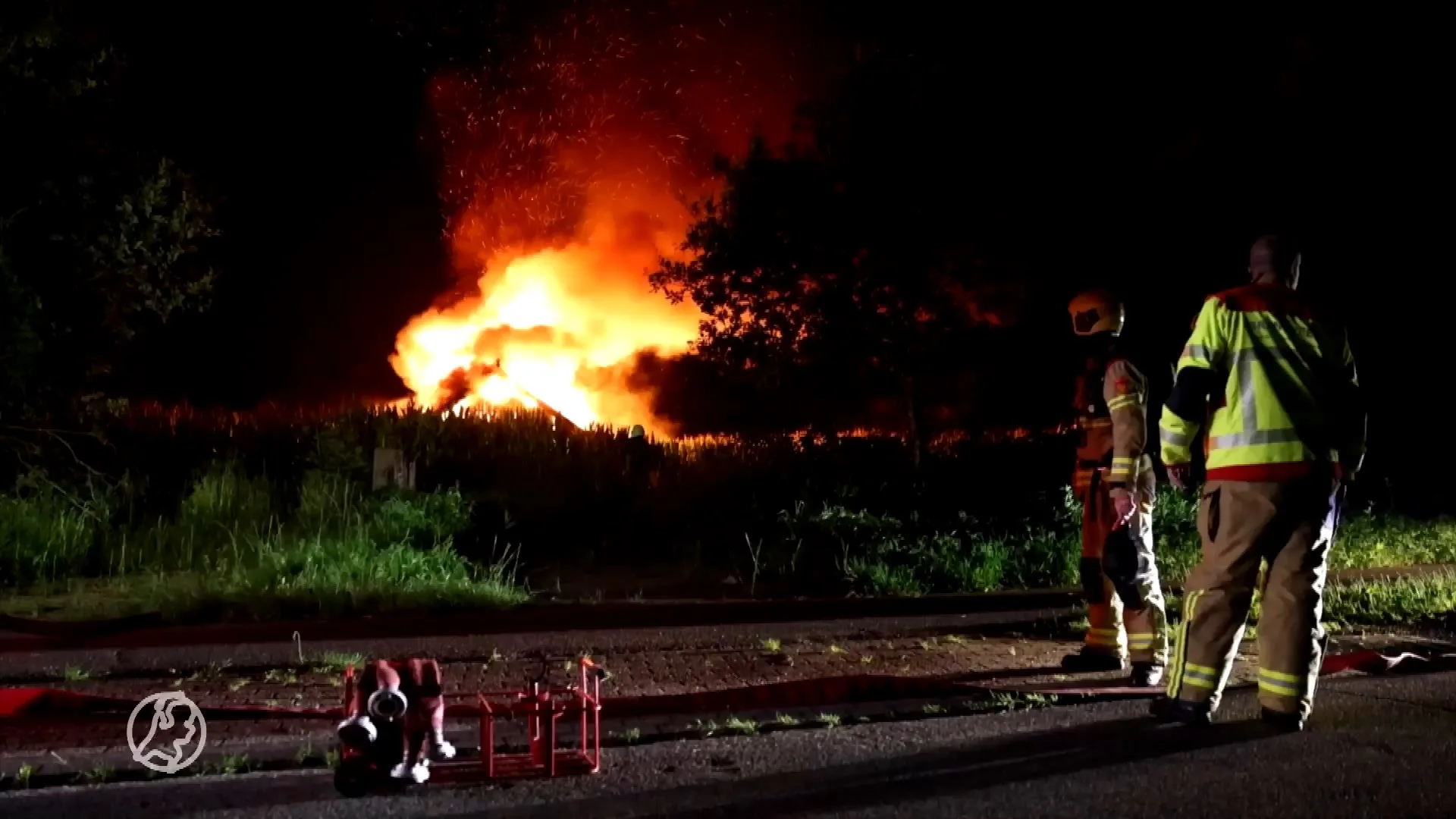 Drie schuurbranden in korte tijd in Oldebroek, vuur vermoedelijk aangestoken