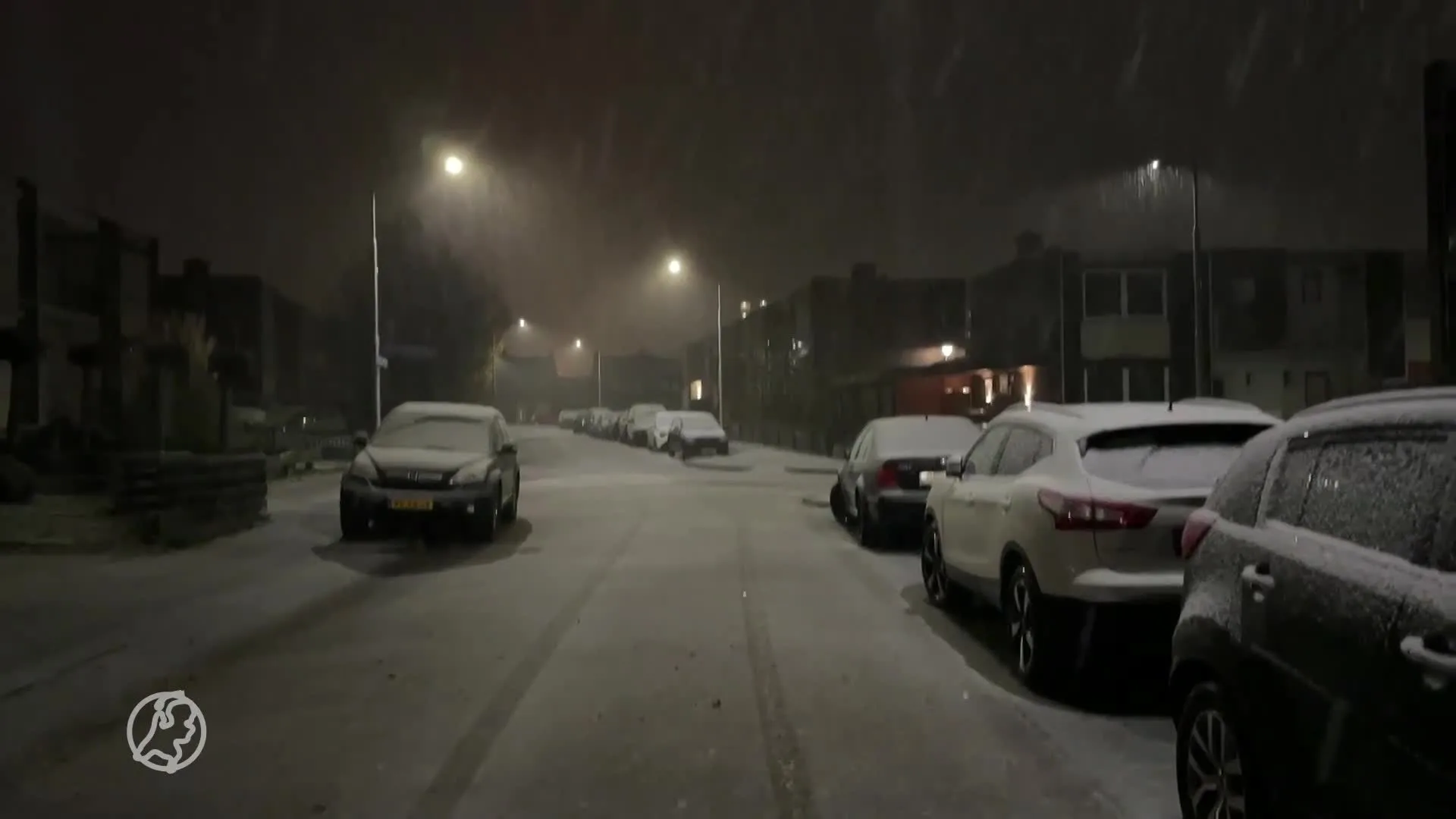 Eerste sneeuw: witte straten in Kerkrade