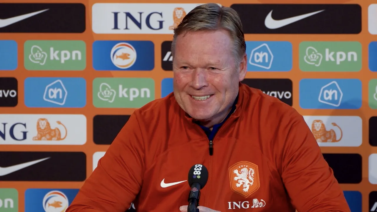 Vraag van Valentijn brengt lach op het gezicht van Koeman