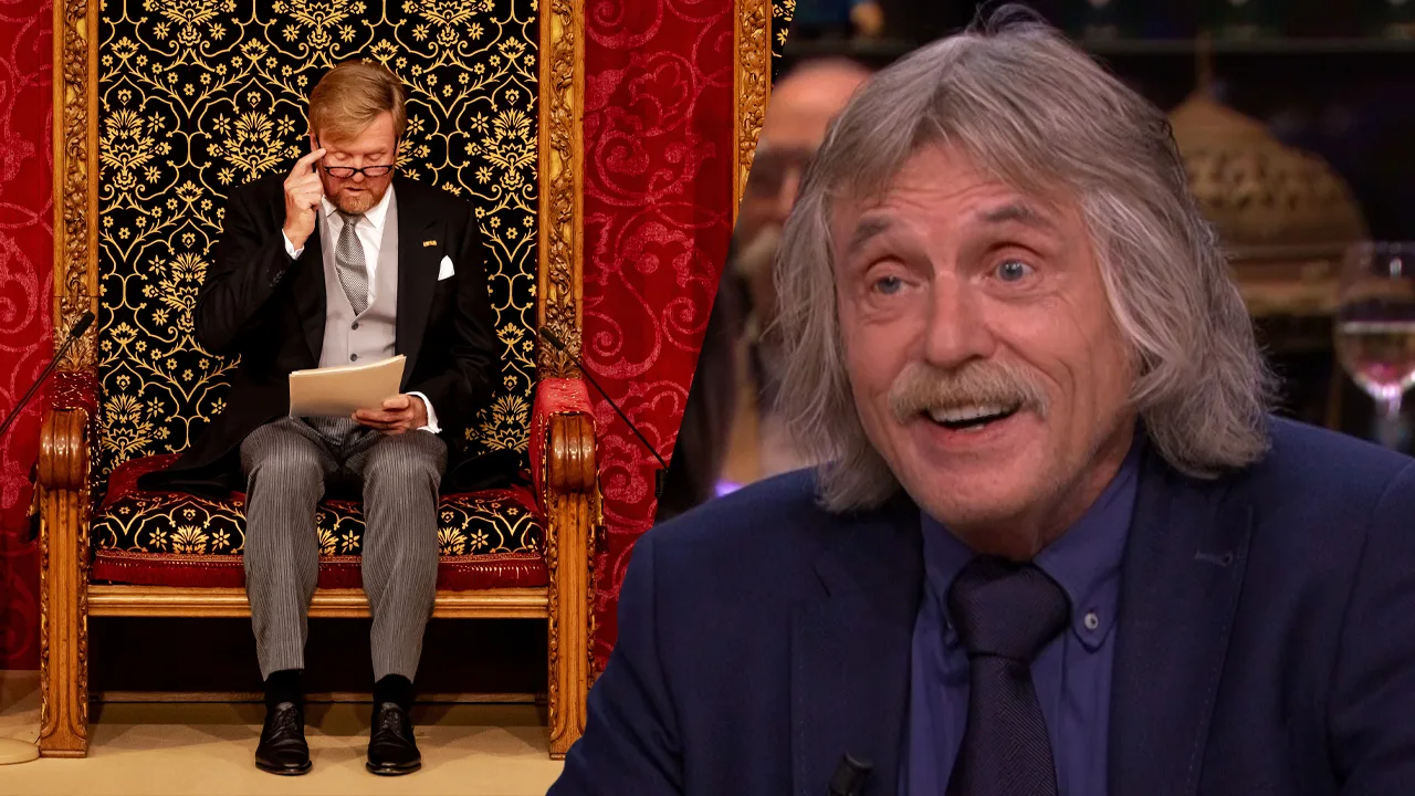 Johan vindt troonrede van de koning geen gezicht: ‘Hij zit daar te poepen en moe zit er naast te schijten’