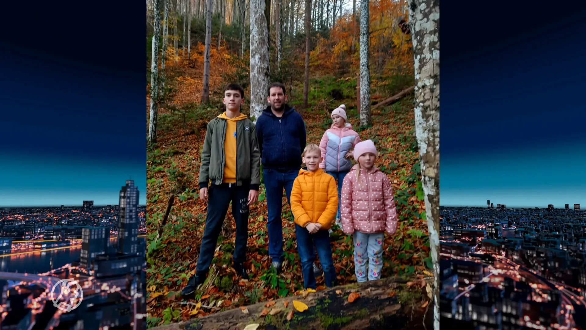 Arno met gezin op de vlucht in Oekraïne