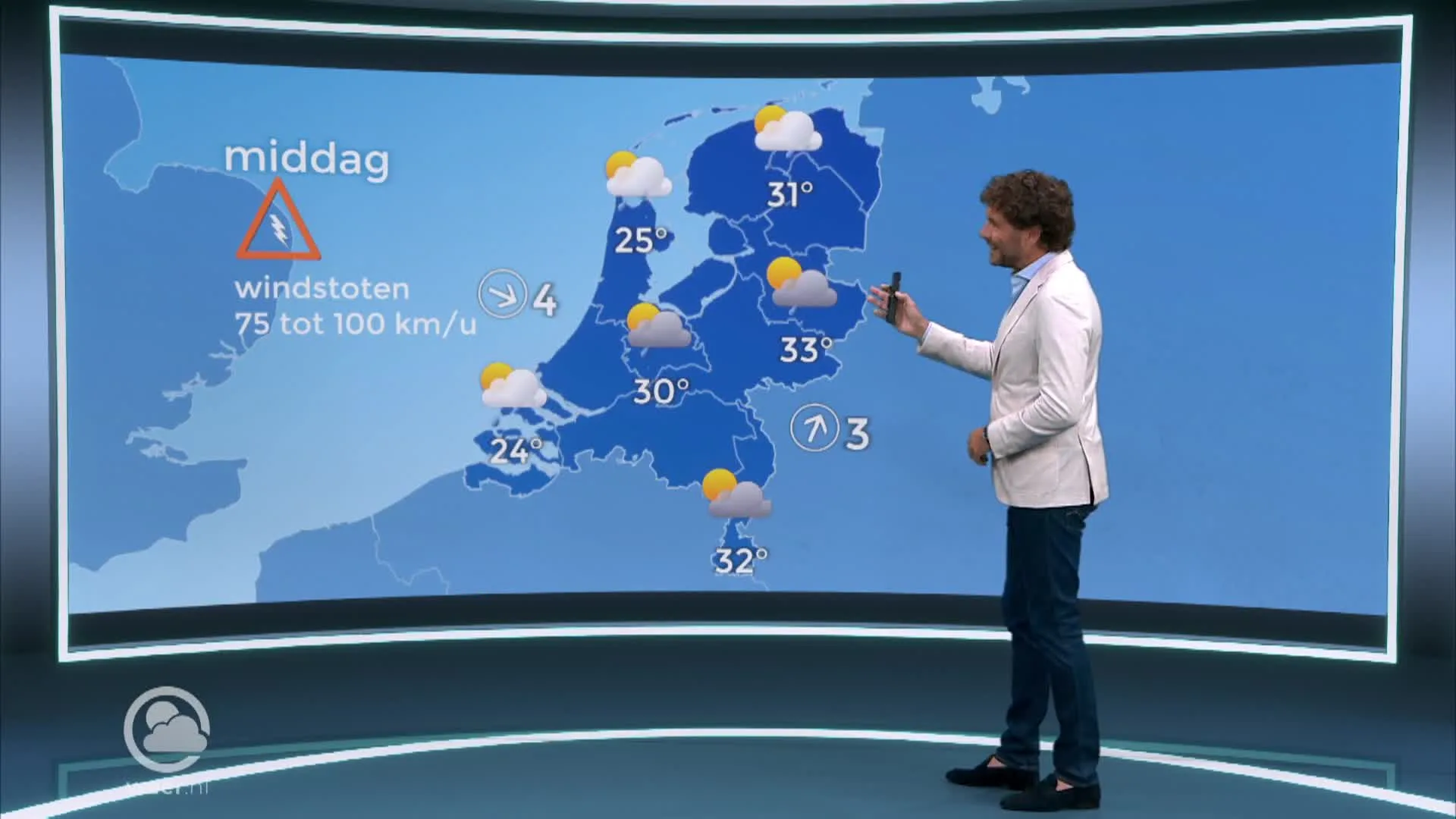 Weerbericht zondag 9 juli 2023