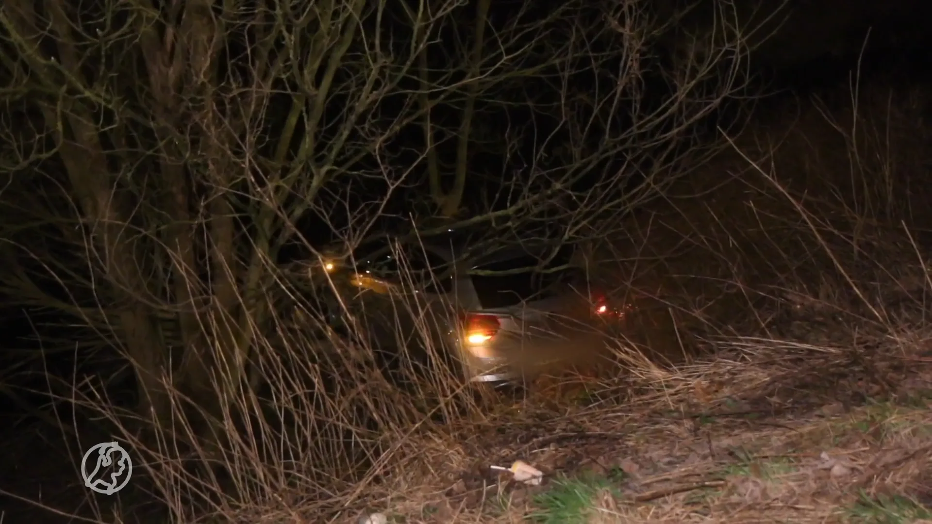 Auto in Delft vliegt uit de bocht en belandt in een sloot