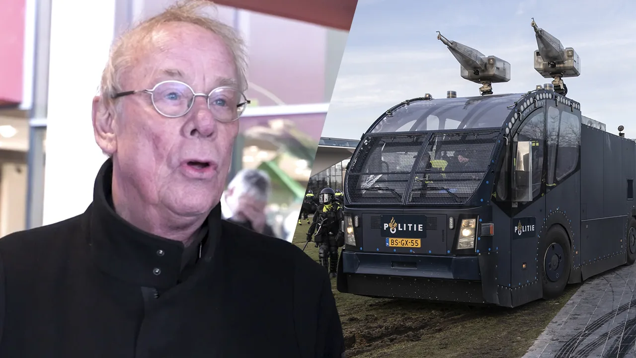 Jack Spijkerman overrompeld door Duits waterkanon: 'Maar ik heb niks gedaan, joh!'