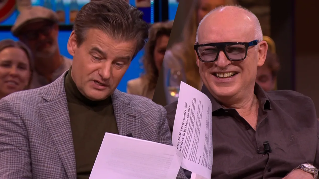 René lacht om lange opsomming van Wilfred over wangedrag van KLM-piloot