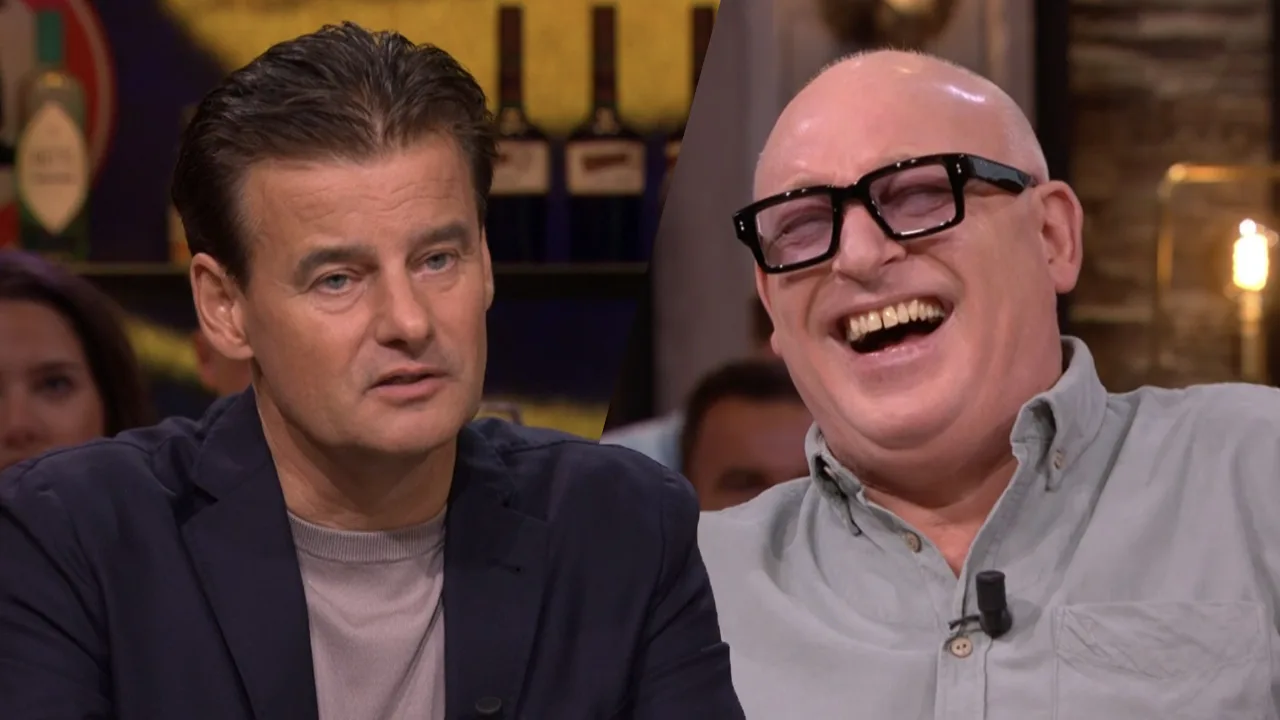 Wilfred vraagt zich af of filmpje uitgezonden kan worden; René gaat helemaal stuk