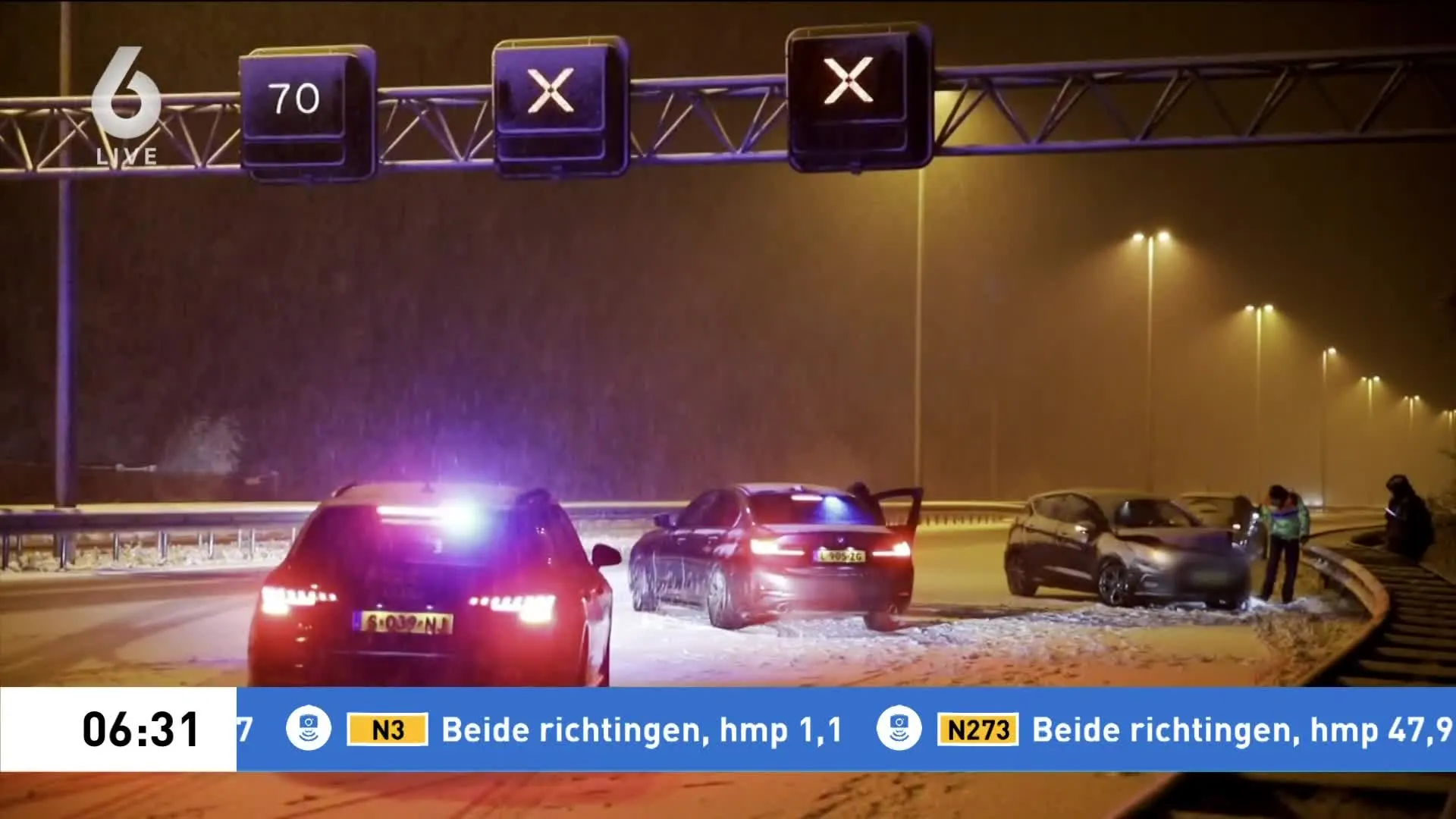 Meerdere ongelukken door winterse buien