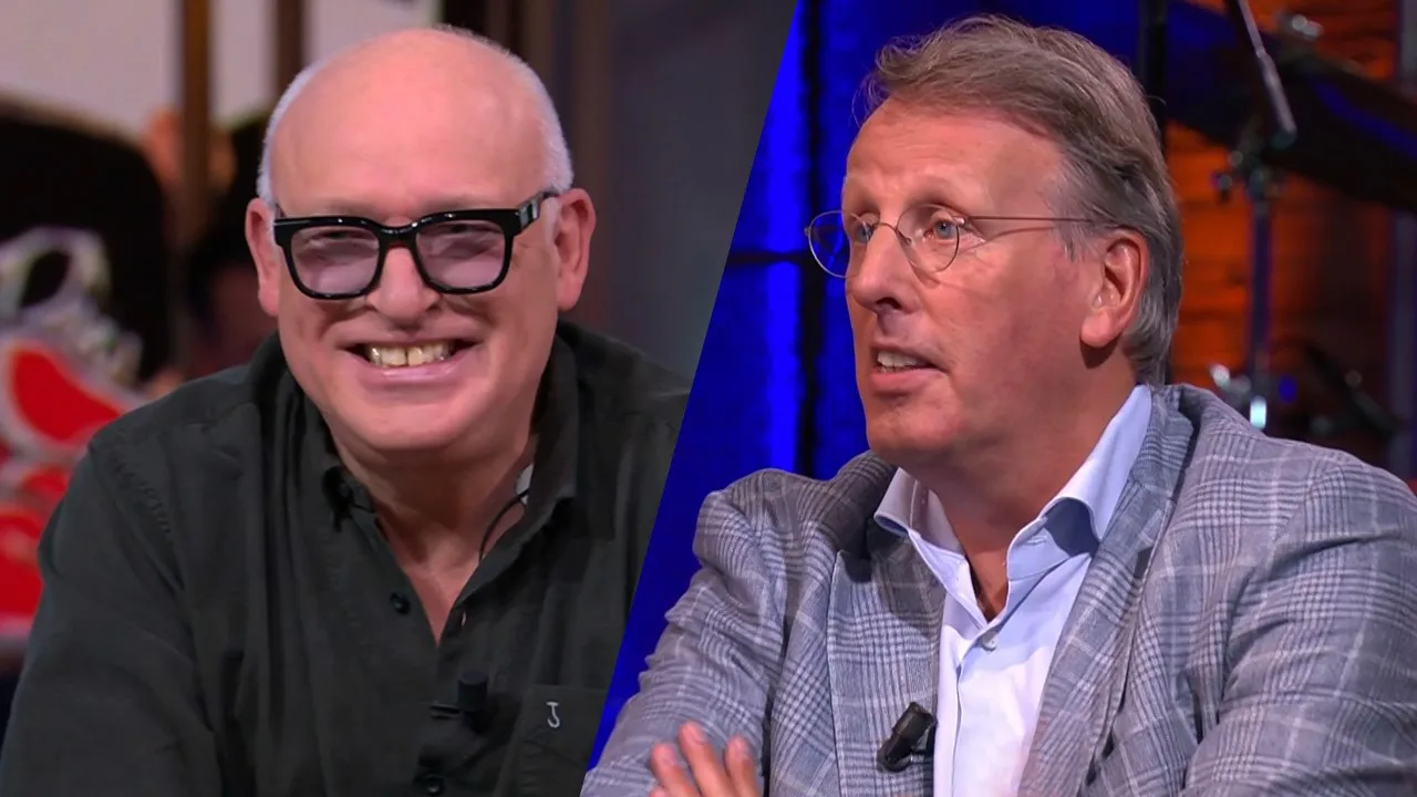 Chris vertelt dat nieuw NEC-stadion 30 miljoen moet kosten; René vol verbazing