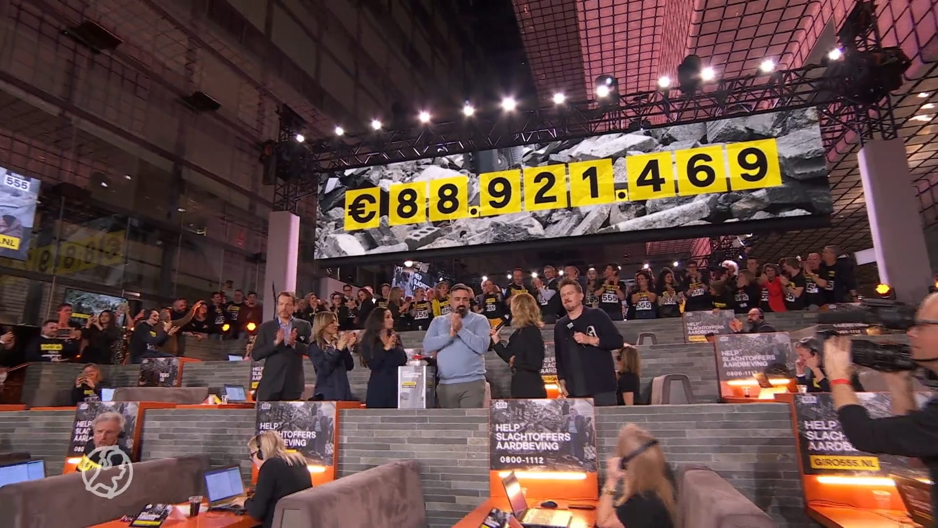 Voorlopige eindstand Giro555 na actiedag voor Syrië en Turkije ruim 88 miljoen euro