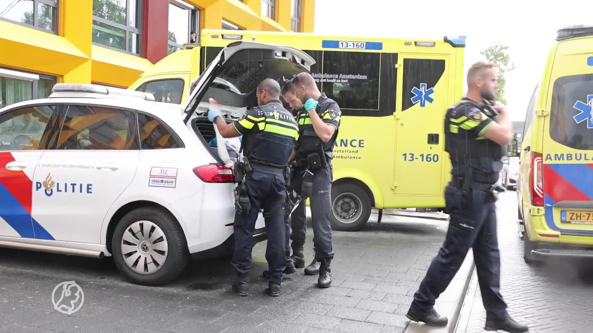 Politie vindt gewonde man na melding van schietpartij in Amsterdam