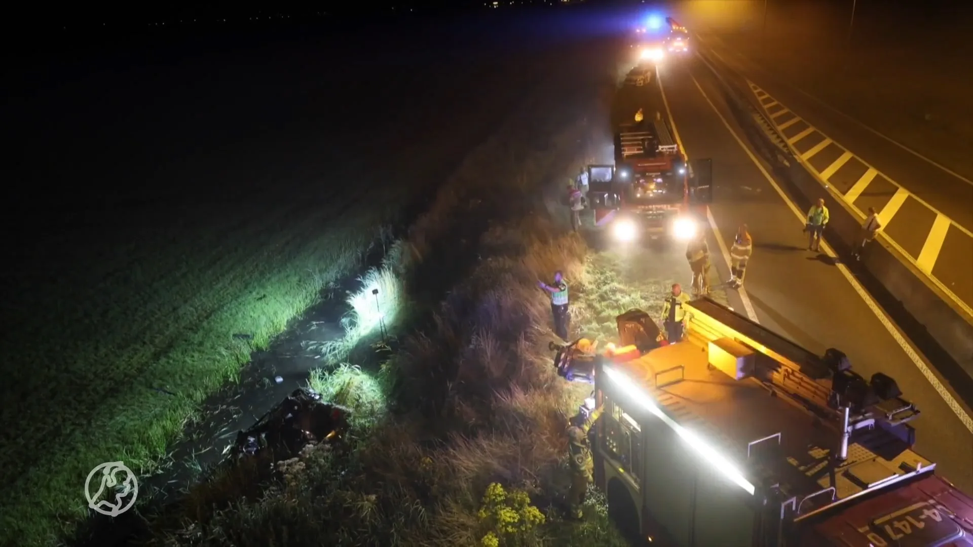 Auto te water gevonden langs N50, bestuurder spoorloos