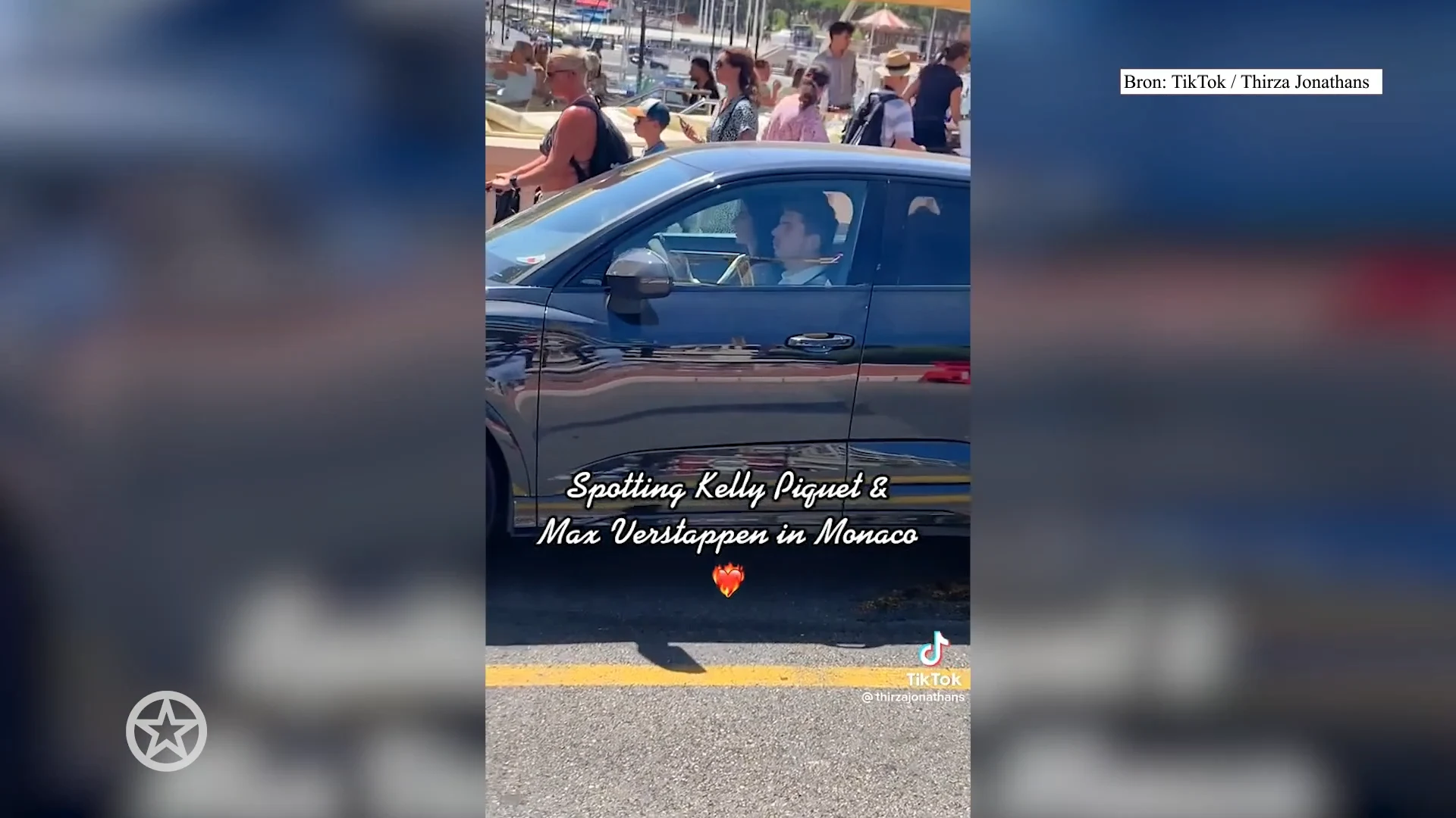 Max Verstappen en Kelly Piquet gespot in Monaco