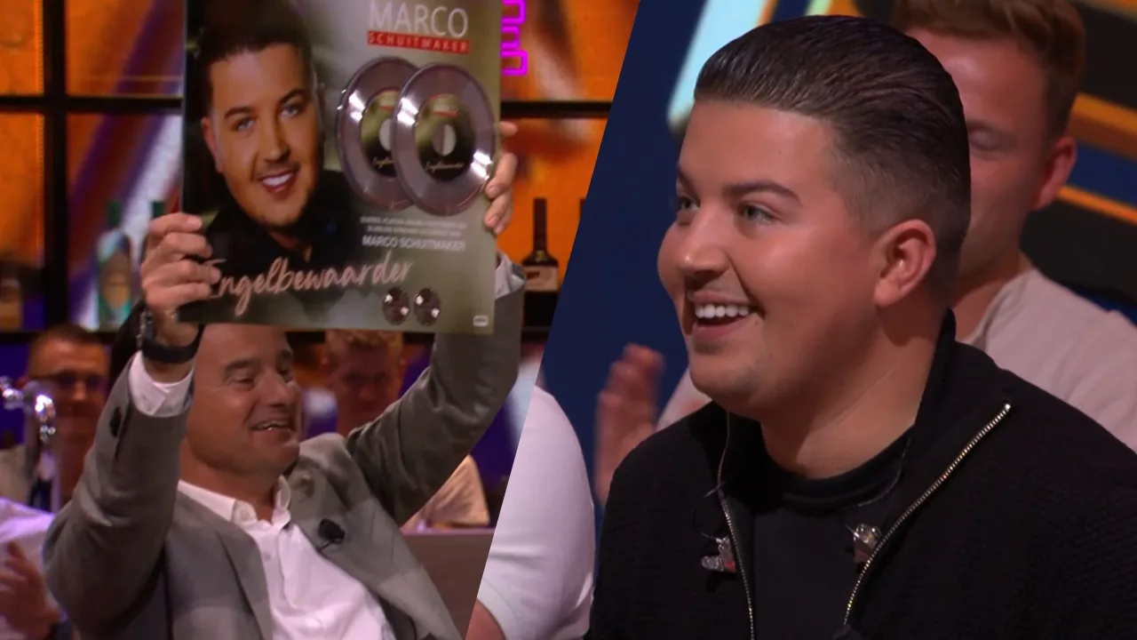 Marco Schuitmaker krijgt platina plaat bij Vandaag Inside voor single ‘Engelbewaarder’