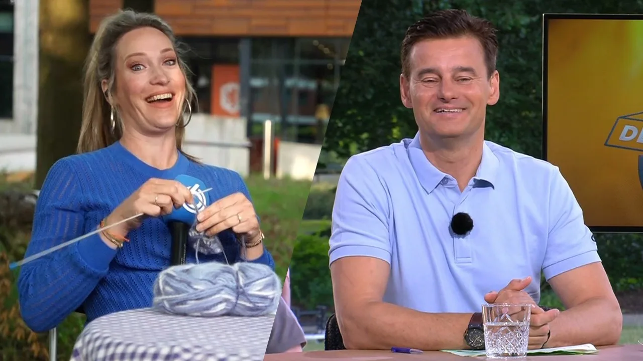 Hélène verschijnt breiend in beeld: 'Wat wil je hebben, Johan...