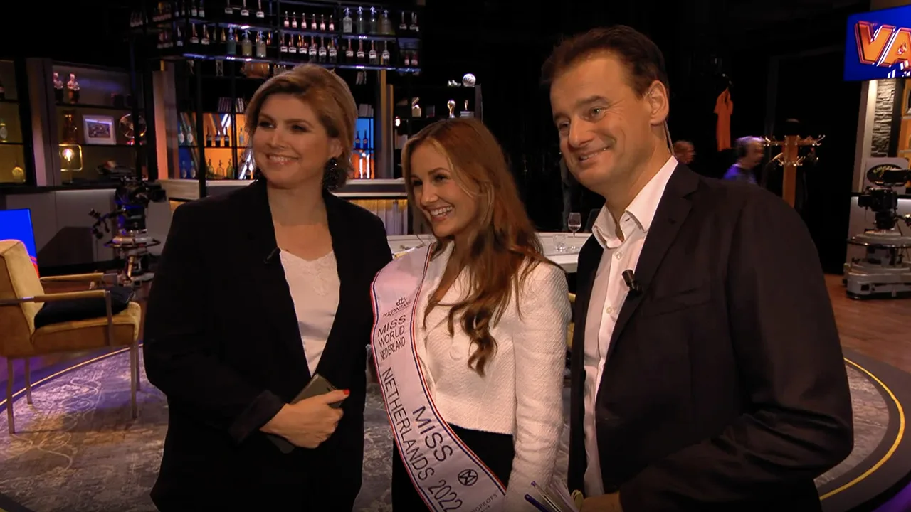 In de Wandelgangen bruut verstoord door Miss World Nederland: fotosessie met Wilfred en Angela