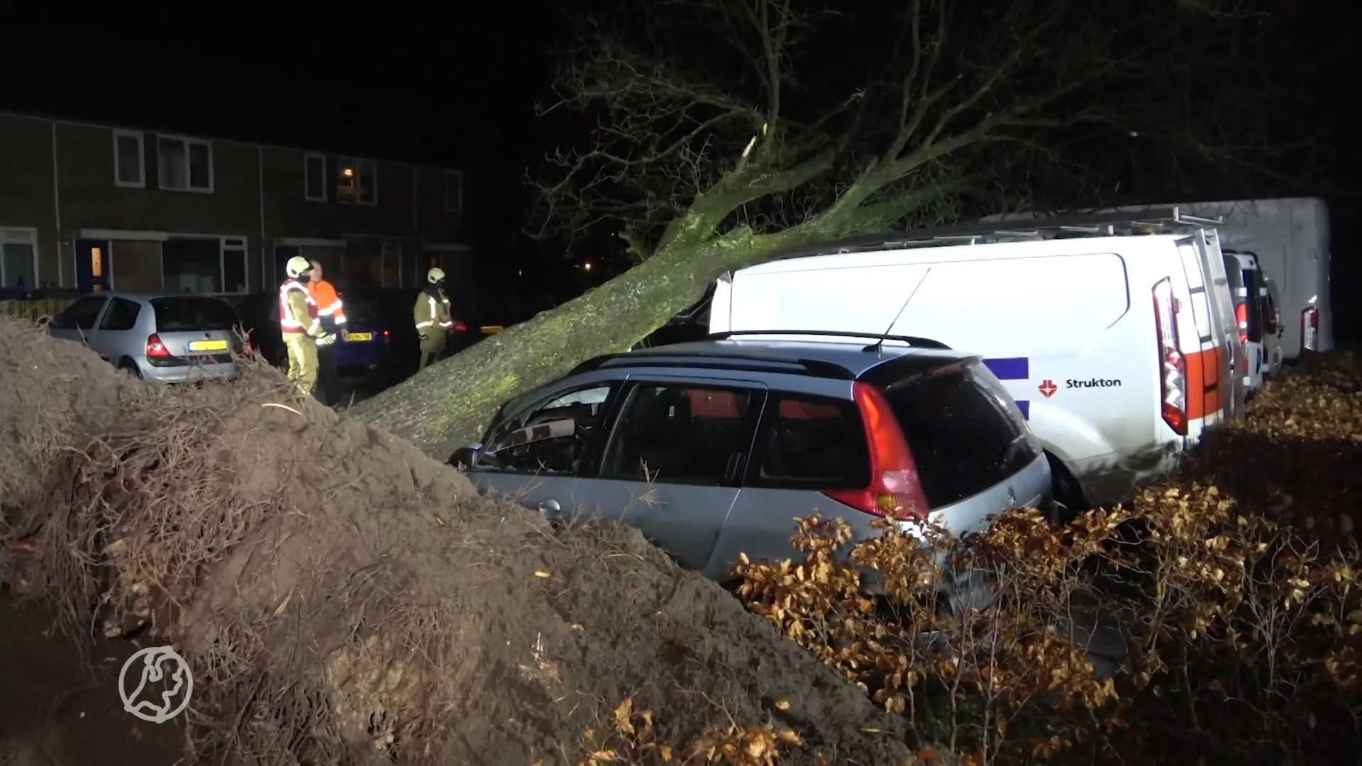 Schade in heel het land door storm Christoph