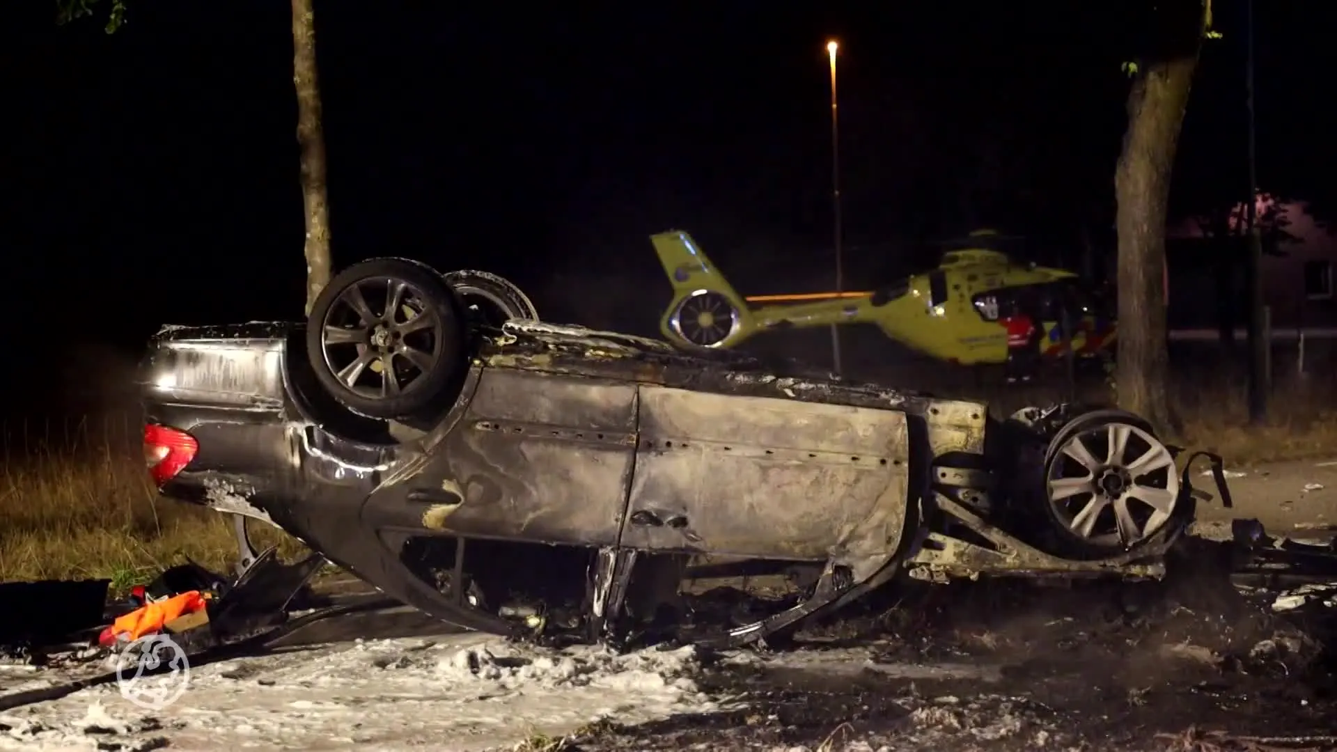 Automobilist wordt uit wagen geslingerd tijdens ongeluk bij Linden