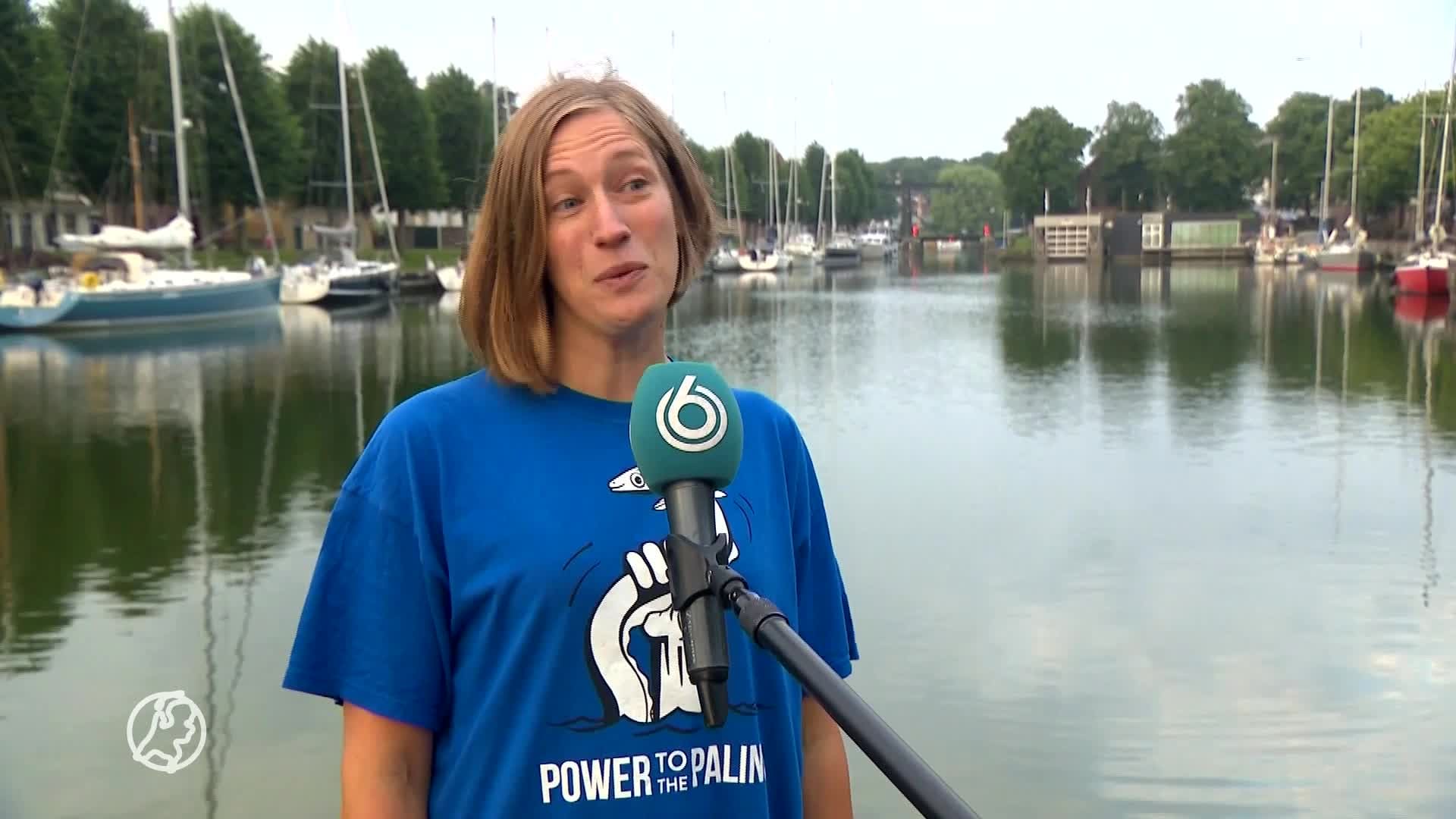 Dorien en Mascha zwemmen IJsselmeer over om paling te redden