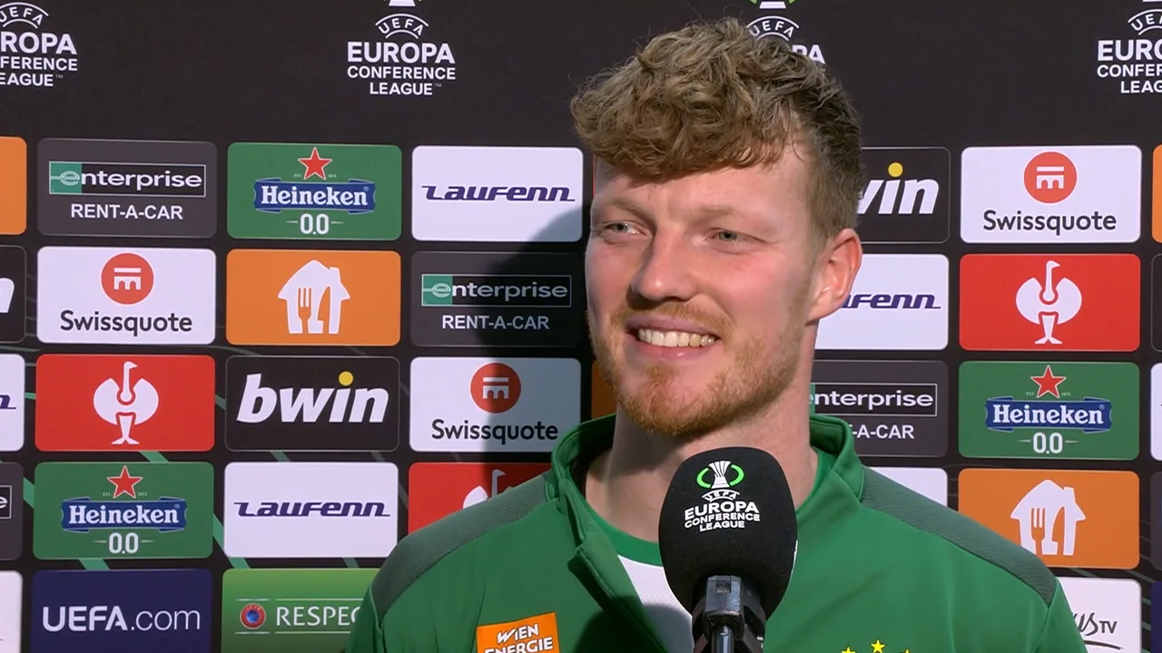 Druijff blij met eerste doelpunt voor Rapid Wien: 'De perfecte start!'