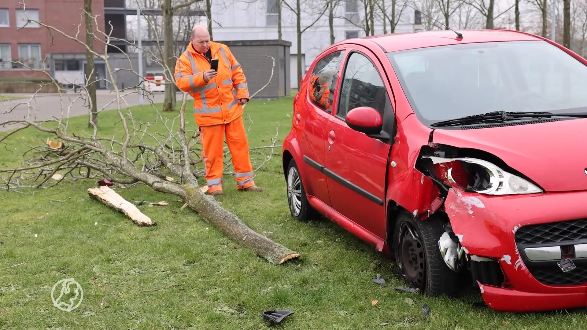Twee kinderen pakken auto en raken gewond bij crash tegen boom