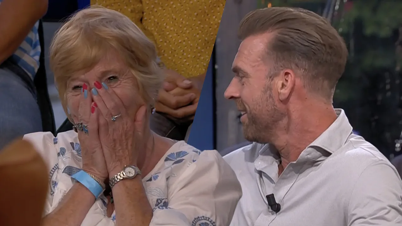 Rutger dolt met mensen in het publiek: 'Wat leuk dat u er bent...'