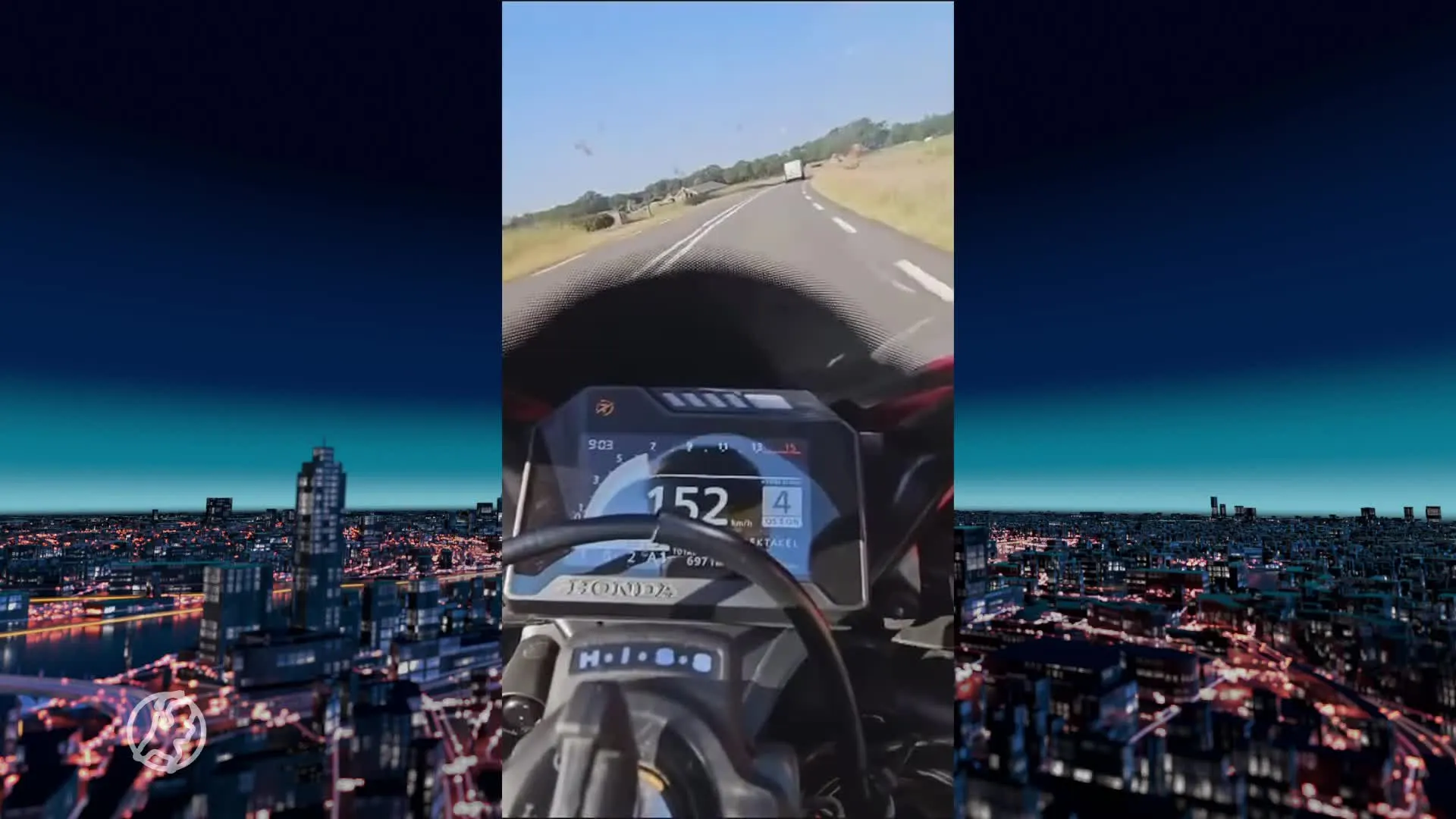 Motor-aso scheurt met 299 km/u over n-weg