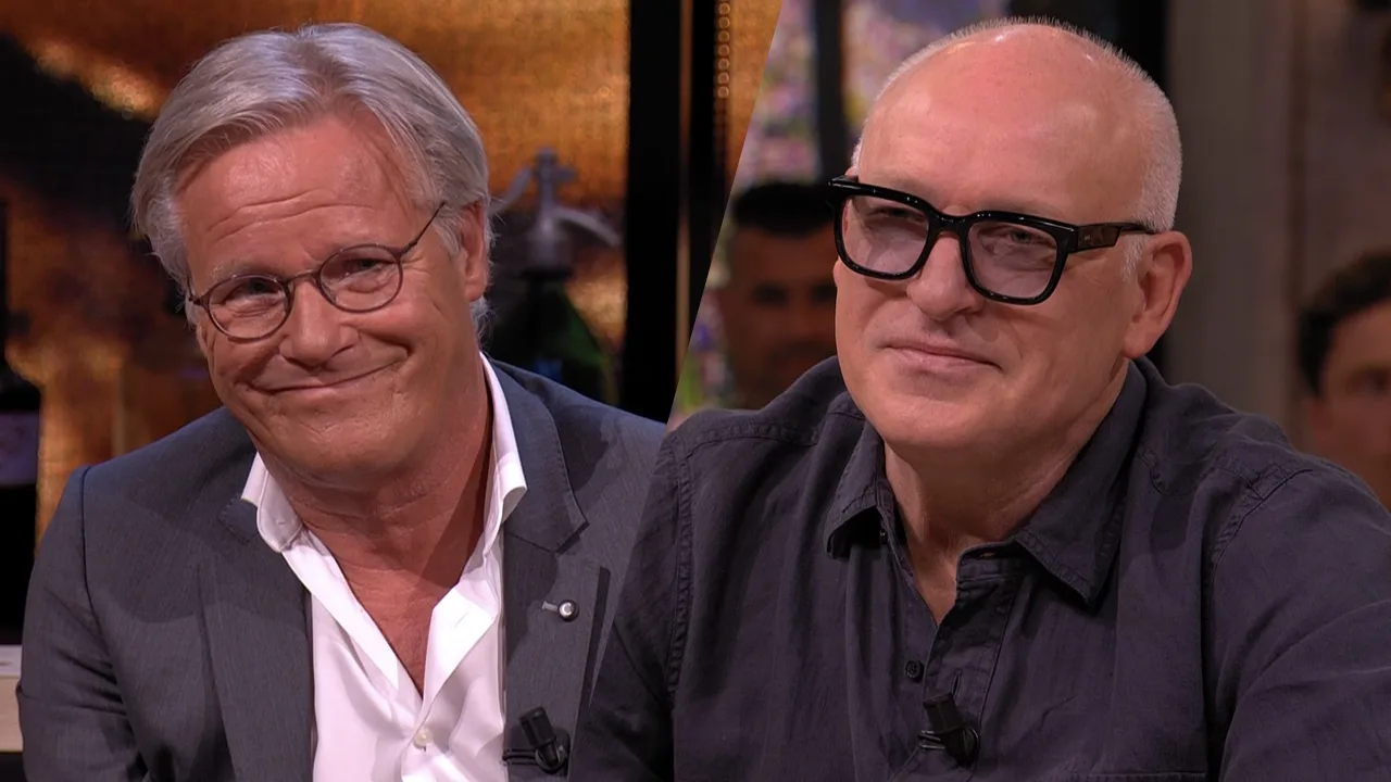 René en biograaf Fons de Poel halen herinneringen op aan Willibrord Frequin