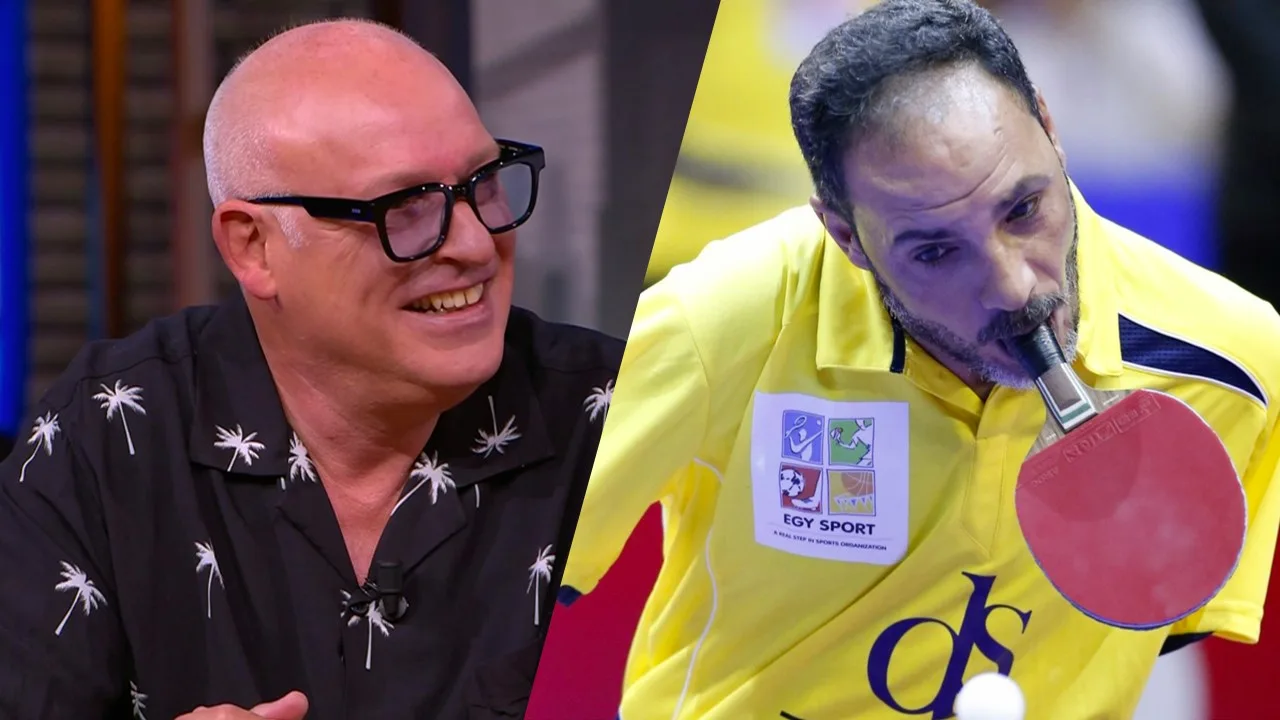 René bewondert tafeltennisser zonder armen: ‘Razend knap!’