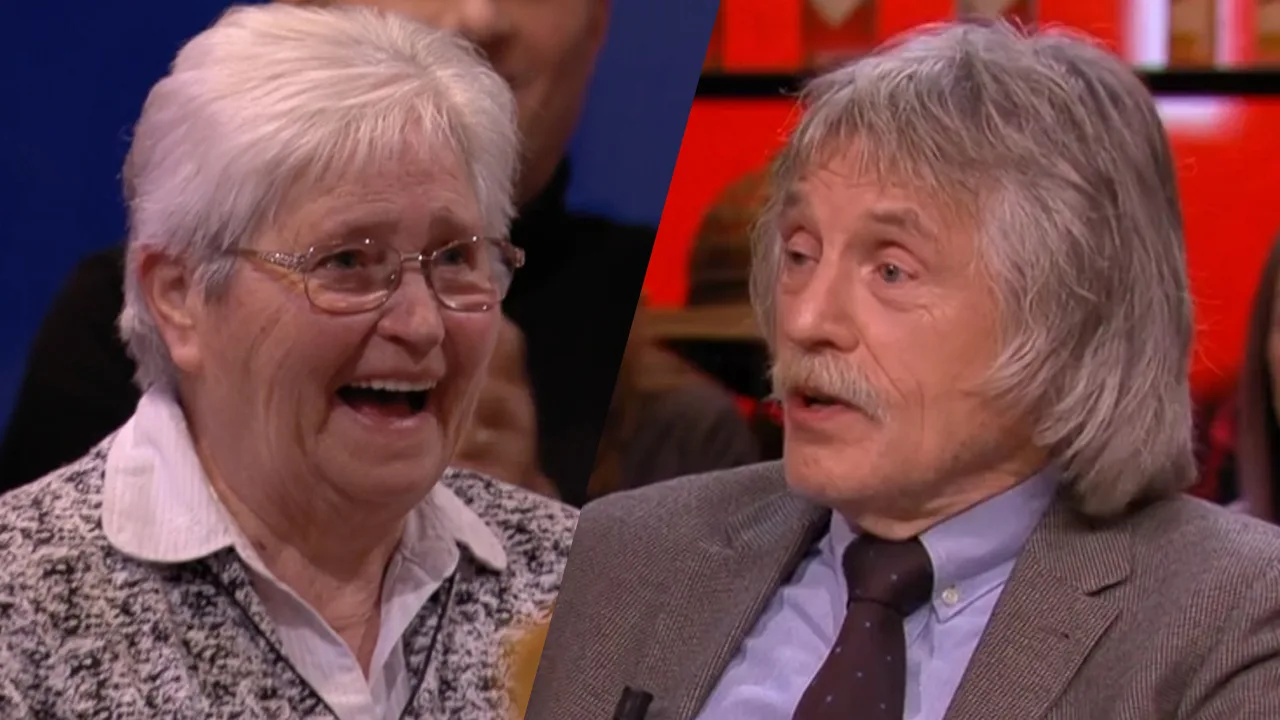 Dame viert verjaardag in studio Vandaag Inside: ‘U bent gek op Johan?'