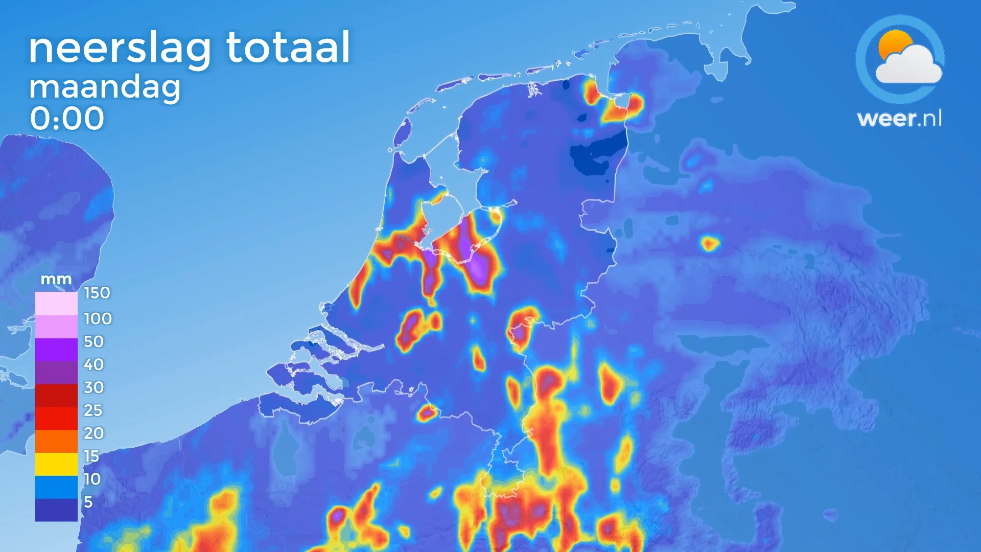 Lokaal flinke plensbuien met wateroverlast