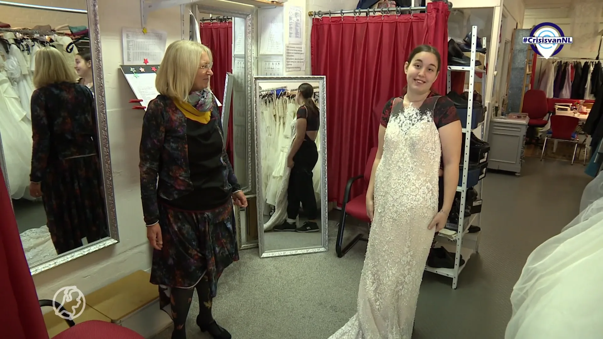 #CrisisvanNL | Dankzij kledingbibliotheek kunnen Kirsten en Joerie elkaar het 'ja-woord' geven