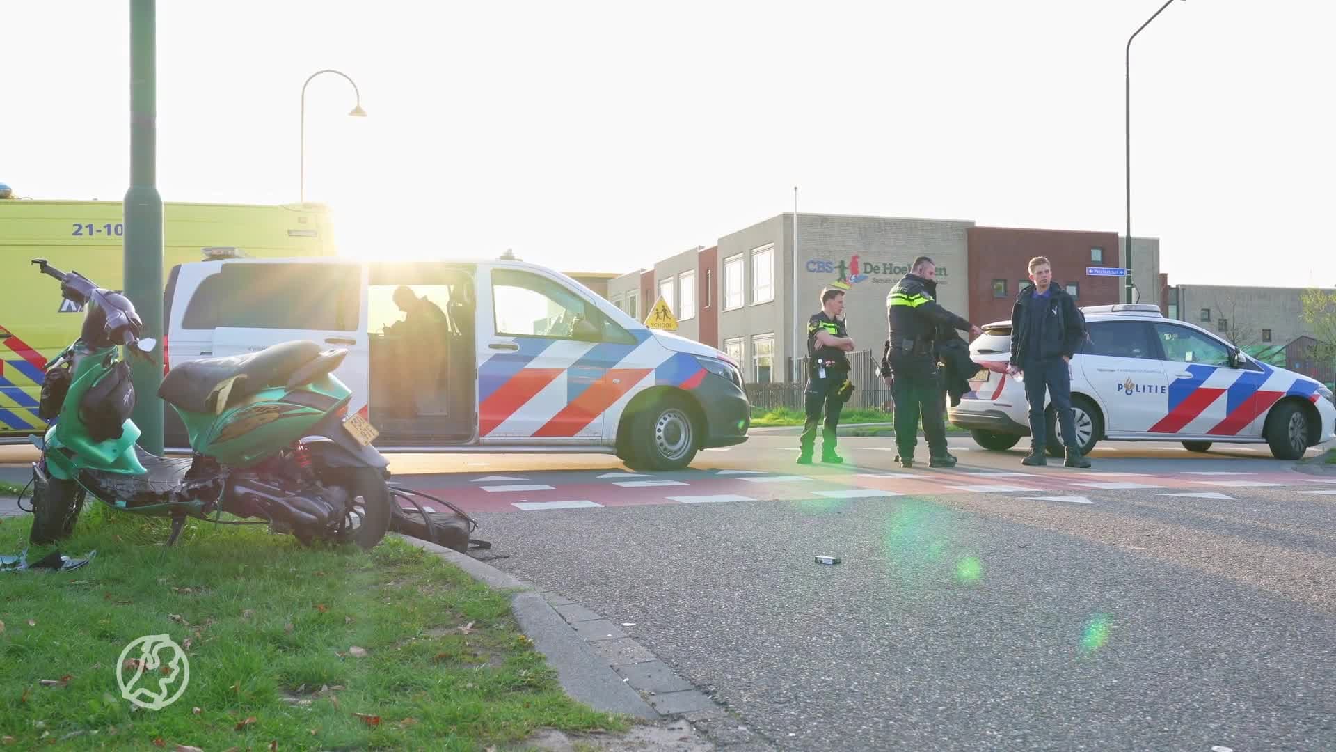 Scooterongeluk tussen broer en zus in Wijk en Aalburg; een persoon naar ziekenhuis