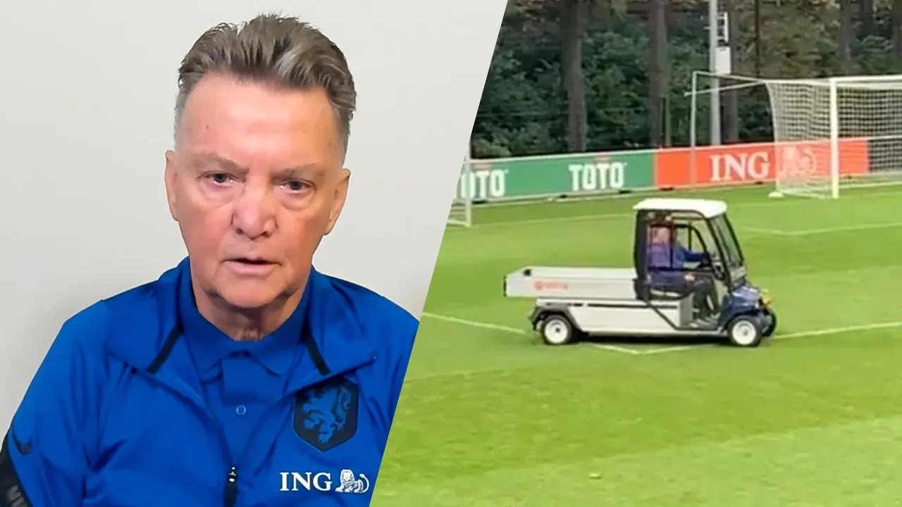 Louis van Gaal niet per helikopter naar De Kuip