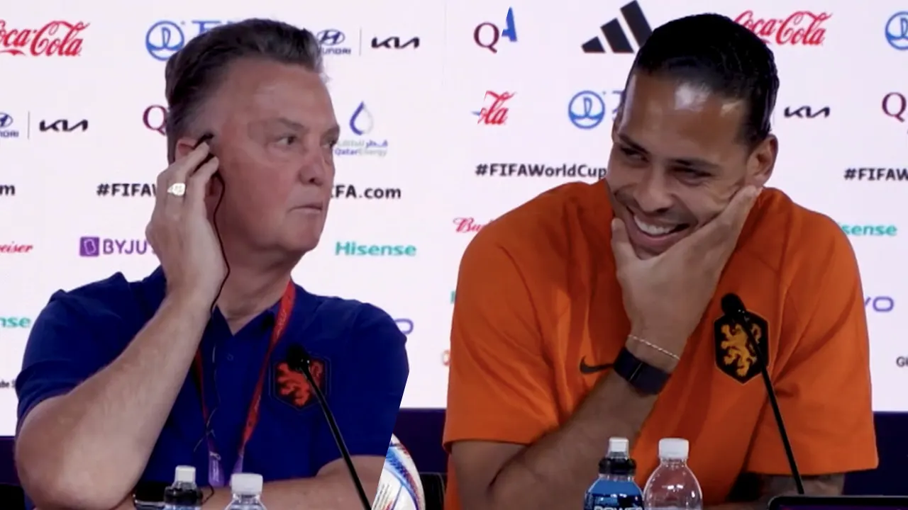 Van Gaal lacht om vraag Valentijn: 'Rap Memphis? Dat is niet mijn muziek!'