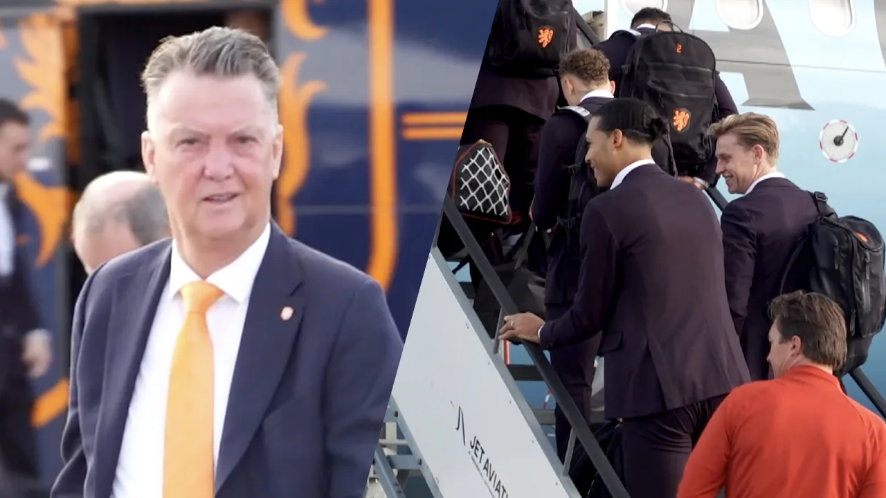 Nederlands Elftal stapt op het vliegtuig en vertrekt naar Qatar