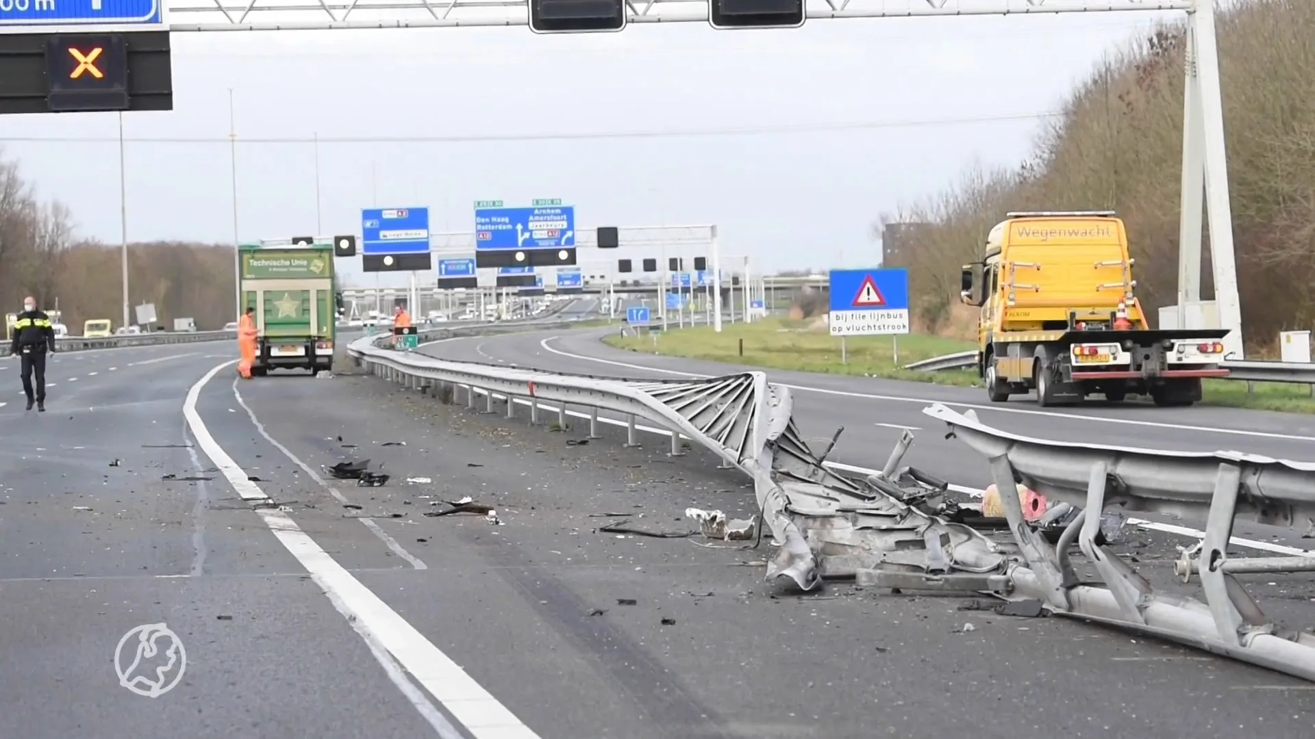 Dodelijk ongeval op A2 bij Nieuwegein